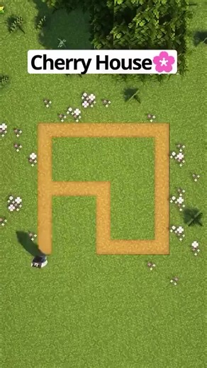 Satisfying How-Tos on Instagram: "Minecraft Easy Cherry House🌸 For Build and No Music #minecraft #minecraftbuilding #minecraftbuilds #minecrafttutorial"