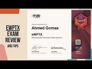 مراجعة لإمتحان شهادة eWPTX