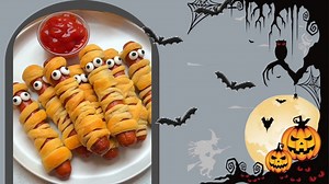 Halloween Mummy Hot Dogs