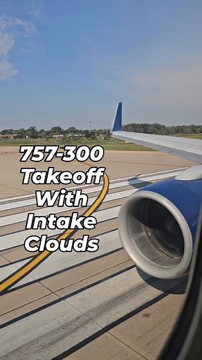 🔊 Sound on! What are intake clouds? 💨 Huge amounts of air being sucked into a jet engine create an area of low pressure inside the nacelle; the decrease in air pressure also cools the air, in this case to the dewpoint on a humid morning, causing condensation to form. . 🏷 #deltaairlines #boeing757 #757300 #757 #boeing757lovers #takeoff #windowseat #wingview #mspairport #airtravel #avgeek #jetsetter | Jetset Shirts