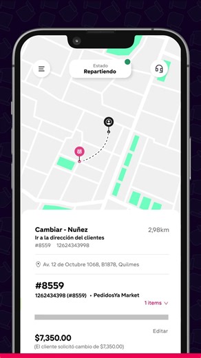 PedidosYa Argentina - Órdenes a cuenta