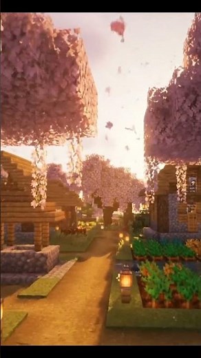 🌅🏡🌸 Sunset to Night — Minecraft at its MOST Beautiful! #minecraft #shadercinematic