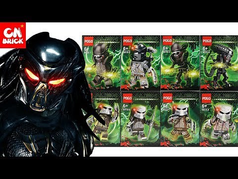 Unoffical LEGO ALIEN VS PREDATOR MINFIGURES SETS POGO 6019 Unofficial lego lego videos