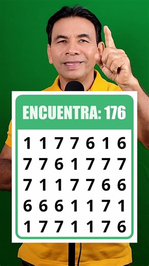 Este número está bien camuflado. Dime si lograste descubrirlo...