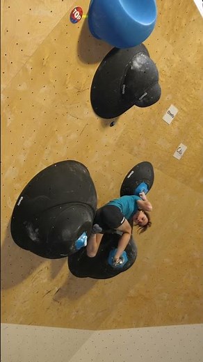 When your name's Oriane Bertone and you're the only girl to on-sight the boulder