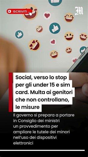 Social, stop per gli under 15 e multe ai genitori se non controllano