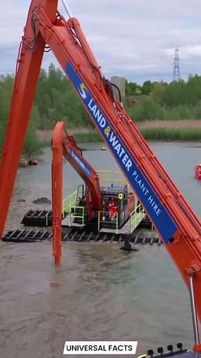 17K views · 86 reactions | How exvator machines work in waters | universal facts | Facebook