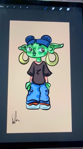 Goblin Gal #art #digitalart #artist #drawing #illustration #goblin #cartoon #procreate