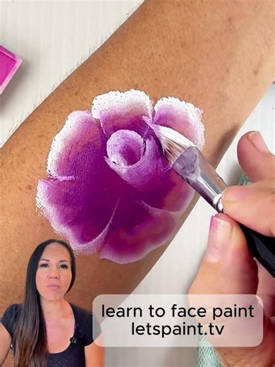 Perfect Roses without a Split Cake! Face Painting Tutorial #facepaintingideas #facepainting
