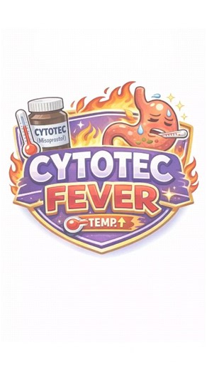 🩺 NursIQ CareDose on Instagram: "💡 GOLD TIP: Misoprostol → fever & chills = common side effect 🎯 Cytotec fever = expected #cytotec #nclex #aiims #nursingschool #nurselife 👉 Follow @nursiqcaredose for smart learning 🌻"