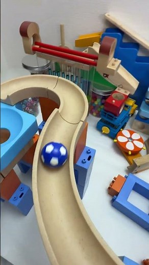 マーブルランレース Trix Track and HABA mixed course 198 #マーブルラン #marblerun #marblesrace #ビー玉転がし #TrixTrack