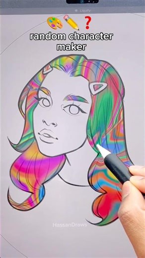 Random Character Maker (WILD Results) ✏️🎨 #shorts #satisfying #drawing #artchallenge