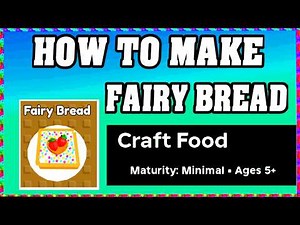 How To Make FAIRY BREAD in CRAFT FOOD / ROBLOX / [Make New Recipe][Easter Update]