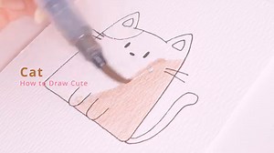 How To Draw a Super Easy Cat for Beginners!