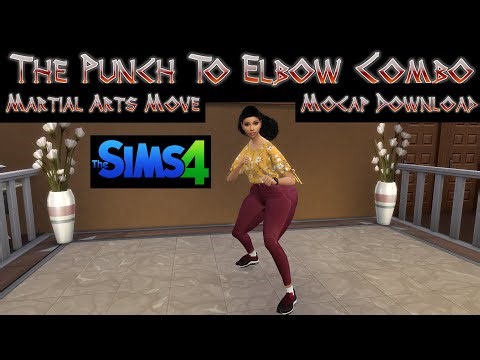 The Punches To Elbow Combo Martial Arts Mocap Animation For Sims 4