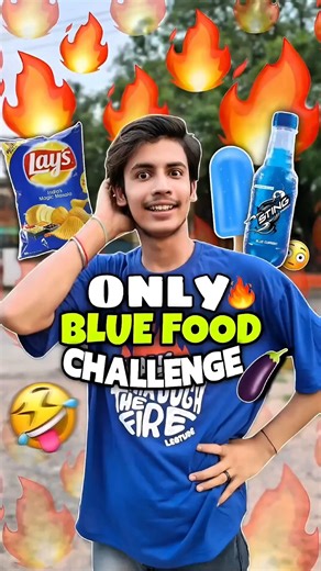 24 Hours Only Blue Food Challenge 😎🔥 | Mini Vlog | #shorts​ #minivlog​ #ashortaday​ #vlog​