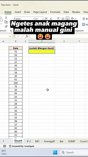 Capek manual gitu? Save post ini biar kaga capek lagi Santai aja, ada #MasData Mau belajar excel dari 0 sama @masdata_ ? Share ke temen lo yang belum tau ini #excel #exceltips #exceltricks #spreadsheets #workhacks #folkative #dagelan #belajarexcel #excelpemula #turorialexcel #tutorexcel