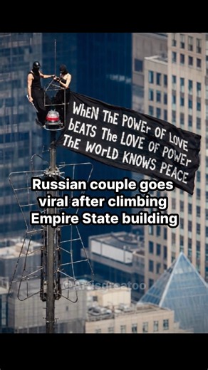 Russian Couple Climbed the Empire State Building #stories #viralstory