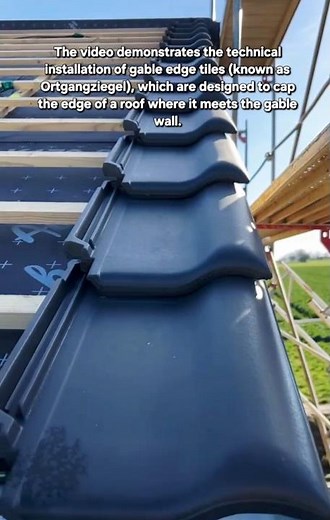 Roofing Excellence: Installing Gable Edge Tiles