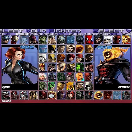 Infiniti MUGEN Tournament HD - Big Roster | MUGEN Games #retrogaming #games #mugen