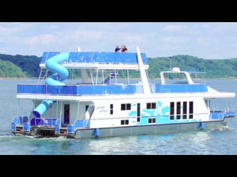 Tour of a Houseboat on Lake Cumberland, State Dock 1000 - "Mega Cat"
