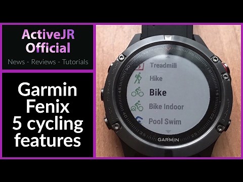 Garmin Fenix 5 cycling features navigation and varia radar