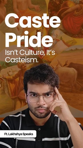 Lakhshya L. on Instagram: "Caste pride is not empowerment—it is casteism. When you glorify being a “proud Brahmin” or “proud Rajput,” you’re celebrating a system built on oppression. Real progress lies in dismantling caste, not upholding it. ✊🏽 Tags: Caste Pride, Casteism In India, Anti Caste, Equality In India, Social Justice, Dalit Rights, Ambedkarite, Reservation Debate, Caste Hierarchy, Caste In Modern India, Brahmin Rajput Dalit, Anti Brahmanism, Caste Discrimination, Caste Oppression, Ann