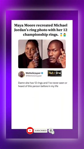 Maya Moore vs. Michael Jordan: The 12 Rings Meme That Sparked A Debate #shorts #michaeljordan #nba