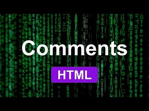Comments in HTML