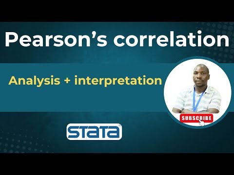 Pearson correlation in STATA