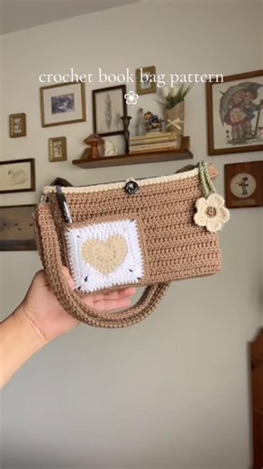 NEW crochet book cover tutorial 🤍🤎🐻 #crochet #shortsvideo #handmadeseller