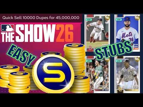 NEW *GLITCHY* Stub Making Methods! Make Tons of Stubs MLB The Show 26