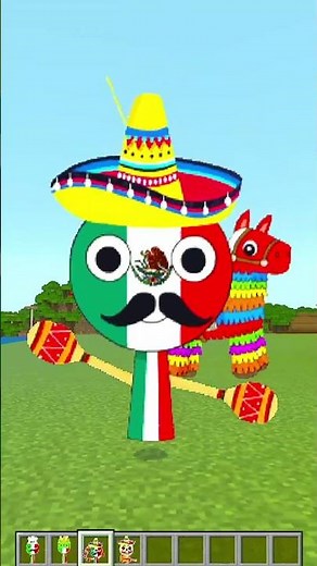 Sprunki OC Italy And Mexico Phase 1 To Phase 2 In Minecraft