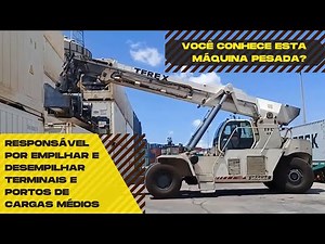 🚨Dica para operador iniciante, operar a Maior Empilhadeira Reach Stacker, Terex | Homem Máquina