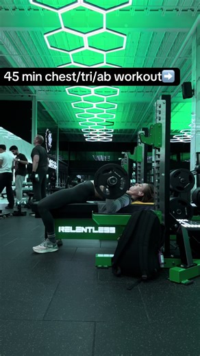 45-minute HIIT chest, tris & abs — no fluff, just work. This is the workout I never skip. ~This is the 45-minute workout I never skip #tricepsworkout #fitnesstok #gymdiscipline @Fabletics