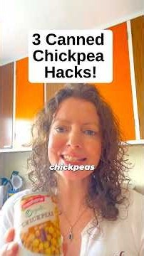 3 genius hacks for canned chickpeas #veganrecipes #shorts