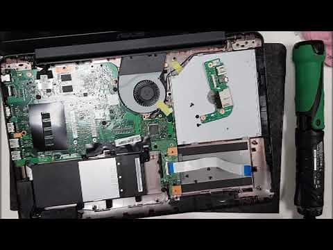 Asus X553MA disassembly: change ram and upgrade SSD
