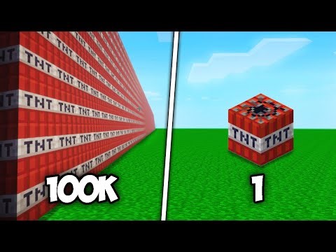 1 VS 100,000 TNT Explosion In Minecraft