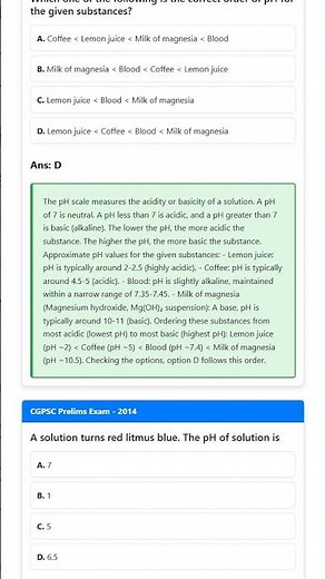The pH Scale and its Significance in Everyday Life