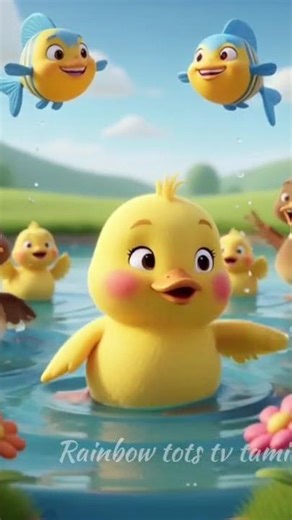 Kulla Kulla Vathu | Tamil Funny Kids Rhyme | 1 Minute Cute Duck Song | Kutty Rhymes