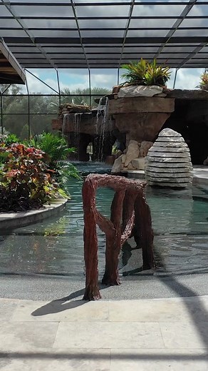 Luxurious Lazy River Pool with Huge Screened Enclosure in South Florida