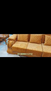 17 reactions | সম্পুর্ন ভেলবেট কাপড়ের কর্নার মডেল সোফা সেট, সেগুন...