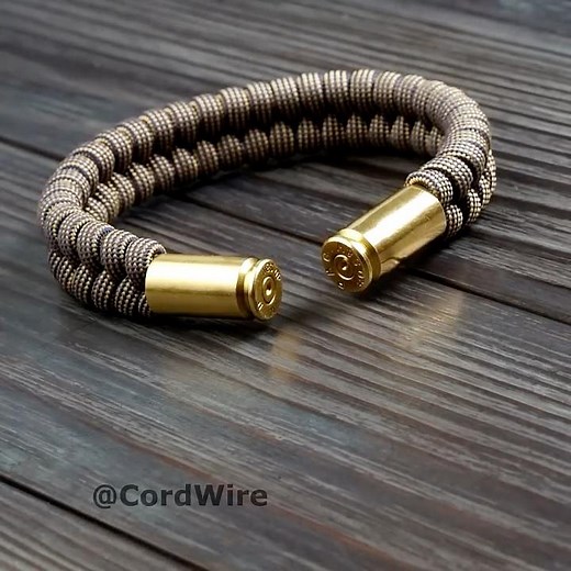 Bullet Casing Paracord Bracelet #shorts