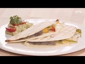 Veal quesadillas with vegetables - Microwave Grill XL | Recipes with Lékué