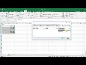 How to Sort Dates in Excel