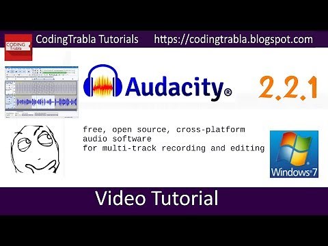 Install Audacity 2.2.1 on Windows - free opensource audio software byAO