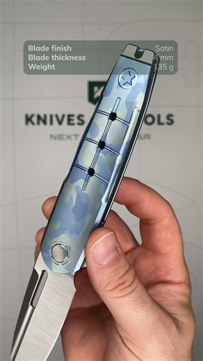 WE Knife Hull WE24046 3, Limited Edition, Satin Böhler M390, Blue Terrain Titanium pocket knife