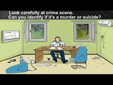 Crime Scene - Murder Or Suicide Puzzle - Be The Detective