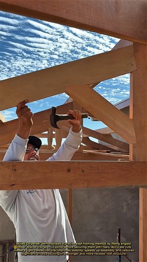 Roof Framing Trick That Makes Timber Installation Faster and Stronger!