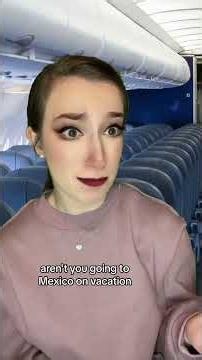 Woman is VERY Uncomfortable on her Flight... #story #karen #spanish #english #mexico #funny #comedy
